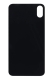 For iPhone X Extra Glass Black Akkudeckel (Enlarged camera frame)