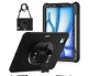 Rixus RXTC08 Anti Shock Case For Apple iPad Air 13 inch (2024), iPad Pro 12.9 inch (2018, 2020, 2021, 2022) Black