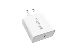 RIXUS RXLC26 UNIVERSAL USB-C CHARGER WHITE