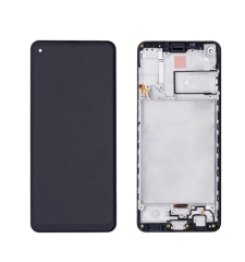 Samsung Galaxy A21s A217F Display LCD And Digitizer With Frame Black Service Pack