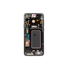 Samsung Galaxy S9 Plus G965F Display LCD And Digitizer With Frame Midnight Black Service Pack + Akku