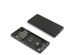 Samsung Galaxy A51 5G A516B Display LCD And Digitizer With Frame Prism Cube Black Service Pack