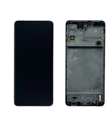 Samsung Galaxy M51 M515F Display And Digitizer With Frame Celestial Black Service Pack