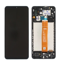 Samsung Galaxy A02 A022F Display lcd And Digitizer With Frame Black Service Pack
