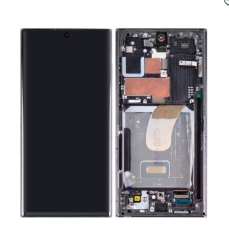 Samsung Galaxy S23 Ultra S918B Display lcd And Digitizer With Frame Phantom Black Pulled