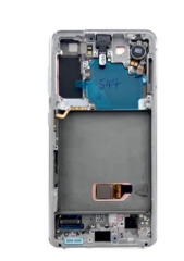 Samsung Galaxy S21 5G G991B Display lcd And Digitizer With Frame Phantom White Service Pack