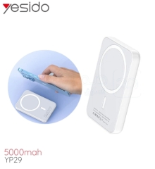 YP29 YESIDO Magsafe Powerbank Wireless Charger für iPhone 12 bis 15 Serie 5.000 mAh