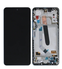 Xiaomi Mi 11x, Mi 11x Pro, Mi 11i Display Lcd And Digitizer With Frame Celestial Silver OEM