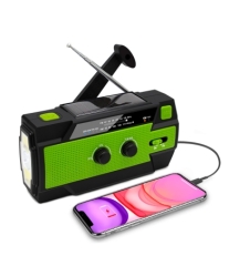 Portable Emergency AM/FM Radio Solar Hand Crank 4000mAh