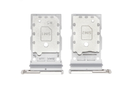 Samsung Galaxy S23 Ultra S918B Sim And SD Card Holder Cream+ Black