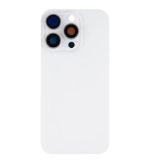 For iPhone 16 Pro Extra Glass, Akkudekel With NFC, Enlarged Camera Frame White Titanium