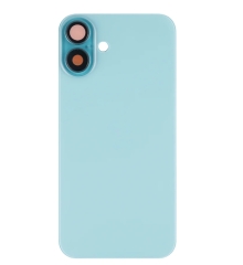 For iPhone 16 Plus Extra Glass,Akkudekel With NFC, Enlarged Camera Frame Teal