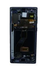 Samsung Galaxy Note 10 N970F Display lcd lcd And Digitizer With Frame Aura Black Service Pack