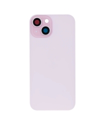 For iPhone 15 Plus Extra Glass, Akkudekel With Enlarged Camera Frame Pink Compatible