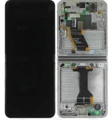 Samsung Galaxy Z Flip5 F731B Display lcd And Digitizer With Frame Cream Service Pack
