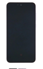 Samsung Galaxy A55 A556B Display lcd And Digitizer With Frame Lilac Service Pack