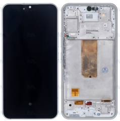 Samsung Galaxy A54 5G A546B Display And Digitizer With Frame White Soft-OLED