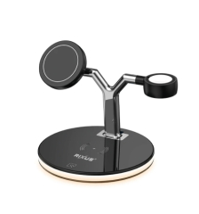 Rixus RXWC40 3 in 1 Wireless Charging Dock For Apple iPhone 12 Series