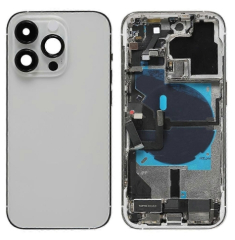For Apple iPhone 14 Pro Housing Gehäuse With Small Parts Silver OEM