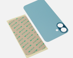 For Apple iPhone 16 Plus Back Glass Without NFC, Enlarged Camera Frame Teal Compatible