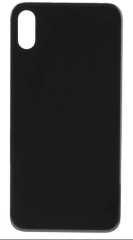 For Apple iPhone X Back Glass, Enlarged Camera Frame Black Compatible