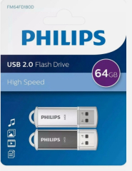 Philips 64GB USB 2.0 Stick Multicolor FM64FD180D (2er Pack)