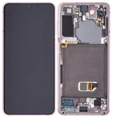 Samsung Galaxy S21 5G G991B Display And Digitizer With Frame Phantom Violet Service Pack
