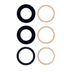 For Apple iPhone 17 Pro, 17 Pro Max Camera Lens Cover Black OEM