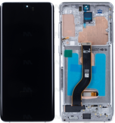 Samsung Galaxy S20 Plus G985F, S20 Plus 5G G986F Display And Digitizer With Frame White Soft-OLED