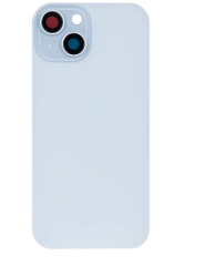 For Apple iPhone 15 Plus Back Glass Without NFC, Enlarged Camera Frame Blue Compatible