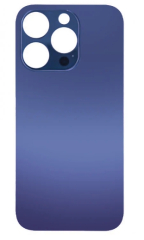 For Apple iPhone 14 Pro Back Glass Without NFC, Enlarged Camera Frame Deep Purple Compatible