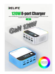 RELIFE Q2 8-Port GaN Charger 120W Grey